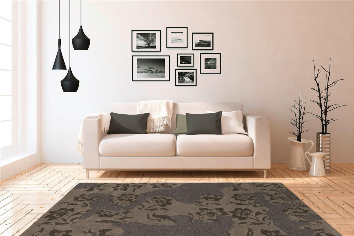 FLACHWEBETEPPICH 140/200 cm Taupe, Grau  - Taupe/Grau, Design, Textil (140/200cm) - Novel