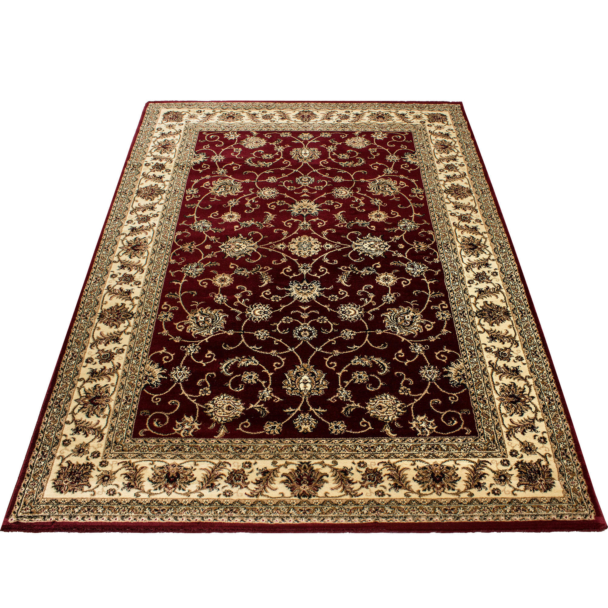 WEBTEPPICH Wohnzimmer 120/170 cm Marrakesh Rot, Beige rechteckig  - Beige/Rot, KONVENTIONELL, Textil (120/170cm) - Ayyildiz 