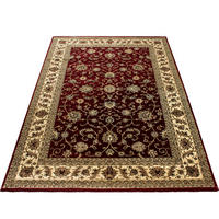 WEBTEPPICH Wohnzimmer 120/170 cm Marrakesh Beige, Rot rechteckig  - Beige/Rot, KONVENTIONELL, Textil (120/170cm) - Ayyildiz 