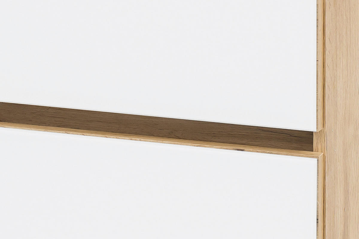 BADEZIMMER  in 80 cm  - Weiss/Eichefarben, Konventionell, Glas/Holzwerkstoff (80cm) - Held