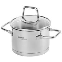 KOCHTOPF Perfect Cooking 1 l  - Klar/Edelstahlfarben, Basics, Glas/Metall (14/8cm) - Homeware Profession.