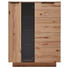 HIGHBOARD 120/154/39 cm - Anthrazit/Buchefarben, Natur, Glas/Holz (120/154/39cm) - Valnatura HIGHBOARD 120/154/39 cm - Anthrazit/Buchefarben, Natur, Glas/Holz (120/154/39cm) - Valnatura