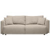 SCHLAFSOFA in Cord Beige  - Beige/Schwarz, Design, Kunststoff/Textil (250/92/105cm) - Carryhome