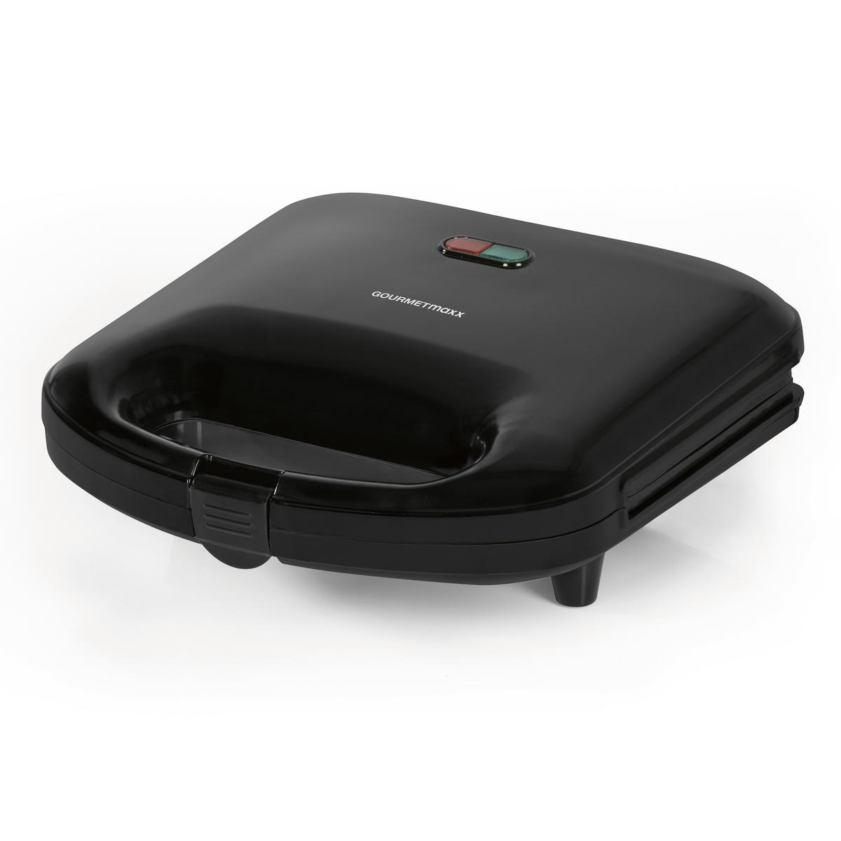 SANDWICHTOASTER GOURMETmaxx  - Schwarz, Basics, Kunststoff/Metall (21,4/21,3/8,8cm)