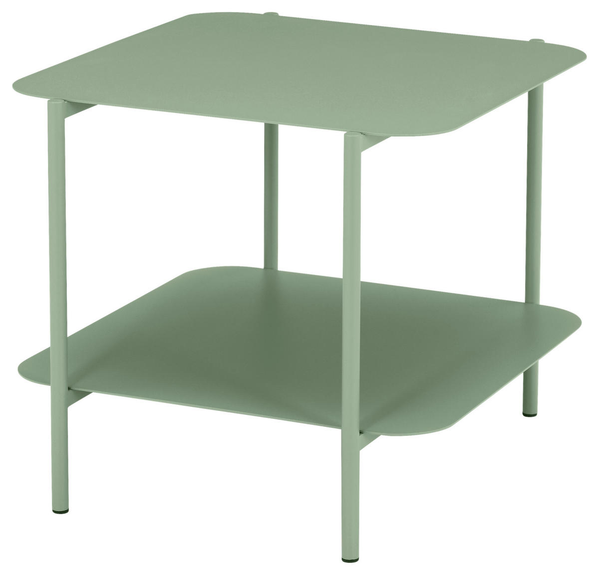 BEISTELLTISCH 48,4/45/40 cm Grün quadratisch  - Grün, Design, Metall (48,4/45/40cm) - Carryhome