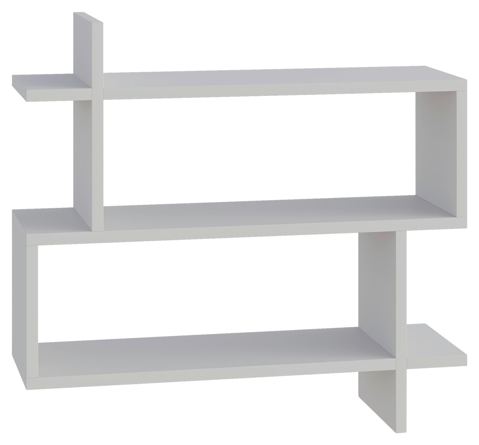 WANDBOARD Weiß  - Weiß, Design, Holzwerkstoff (70/65/22cm) - Livetastic