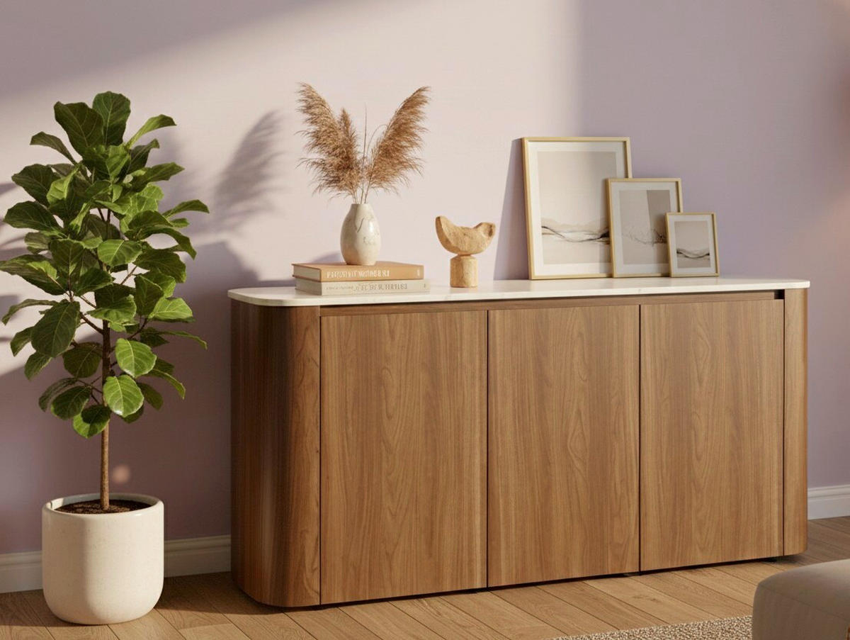 SIDEBOARD  150/74,1/39 cm  - Walnussfarben/Schwarz, KONVENTIONELL, Holzwerkstoff/Kunststoff (150/74,1/39cm) - MID.YOU