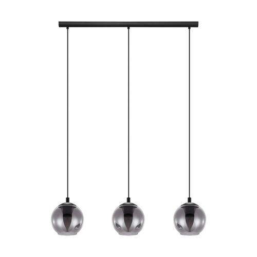 HÄNGELEUCHTE 26,5/19,5/72,5 cm  - Schwarz, Design, Glas/Metall (26,5/19,5/72,5cm) - Eglo