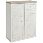 HIGHBOARD  in 100,8/131,6/43 cm  - Weiß/Grau, MODERN, Holzwerkstoff (100,8/131,6/43cm) - Hom`in