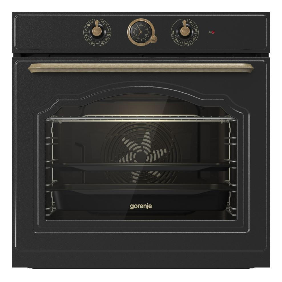 EINBAUBACKOFEN 740240  - Schwarz, Trend, Glas/Kunststoff (59,5/59,5/56,4cm) - Gorenje