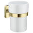 ZAHNPUTZBECHER - Goldfarben/Weiß, LIFESTYLE, Keramik/Metall (7,5/9,8/9,3cm) ZAHNPUTZBECHER - Goldfarben/Weiß, LIFESTYLE, Keramik/Metall (7,5/9,8/9,3cm)