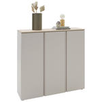 SCHUHSCHRANK 120,3/113,2/34 cm  - Kaschmir/Eichefarben, Design, Holzwerkstoff/Kunststoff (120,3/113,2/34cm) - Voleo