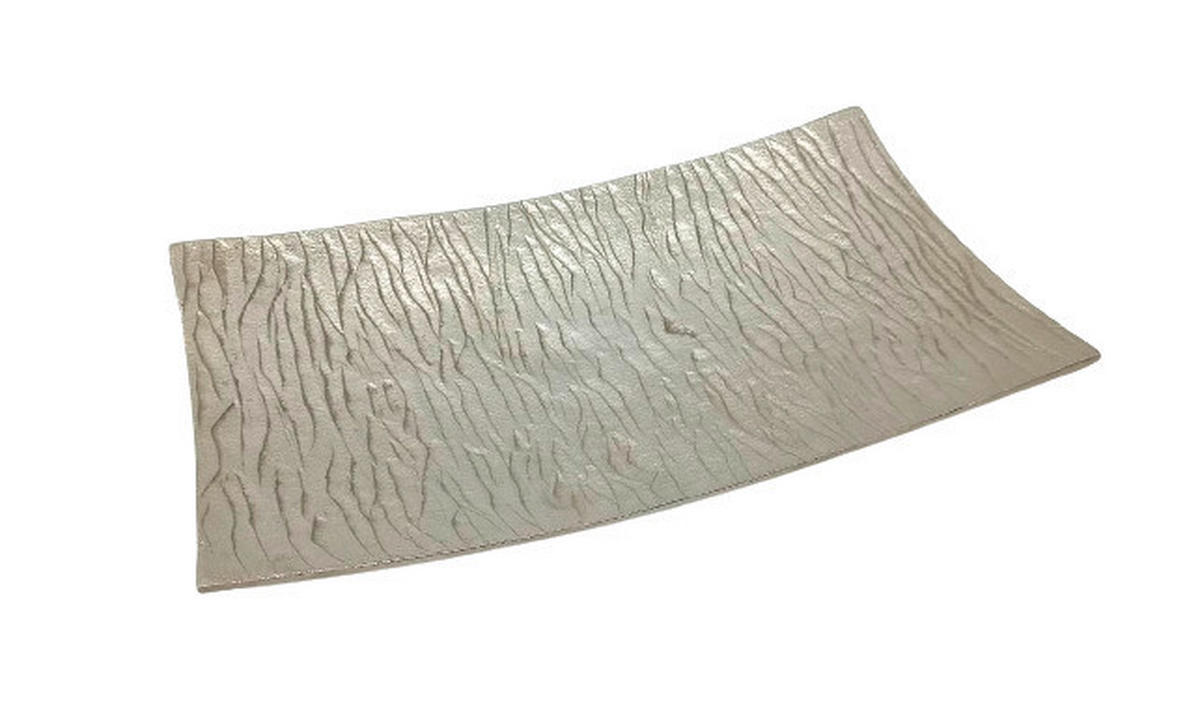DEKOSCHALE - Nickelfarben, Design, Metall (39,5/22,5/5cm) - Ambia Home