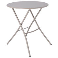 GARTENKLAPPTISCH 67/60/73 cm Metall rund  - Taupe, KONVENTIONELL, Metall (67/60/73cm) - FIAM