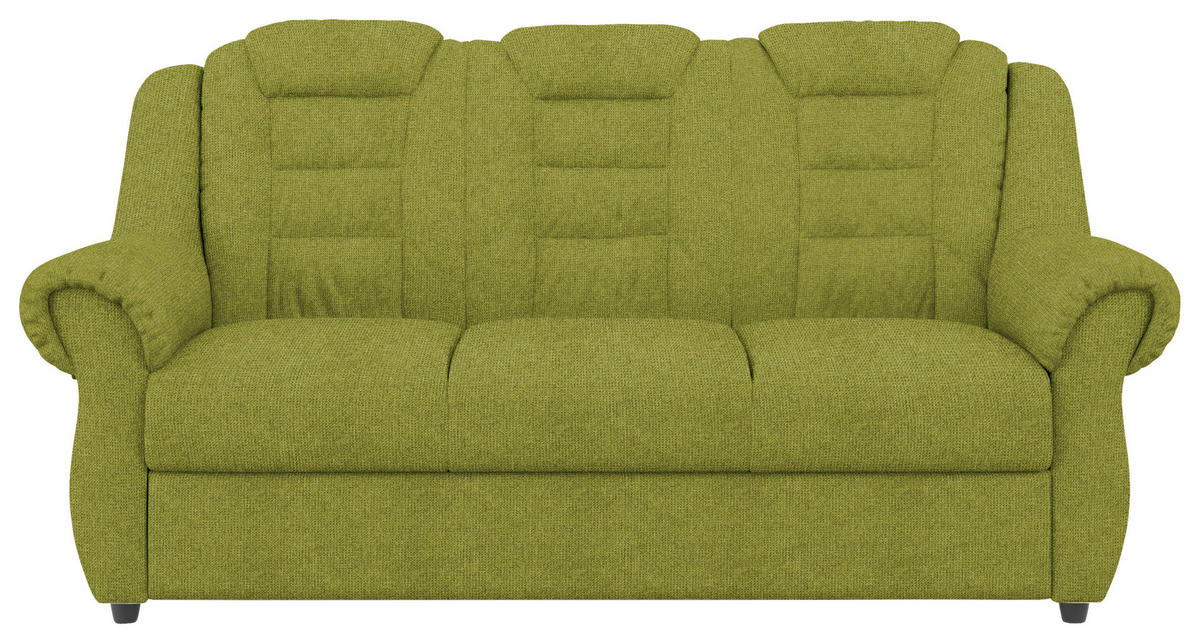 SITZGARNITUR Chenille Grün  - Schwarz/Grün, KONVENTIONELL, Kunststoff/Textil - Livetastic