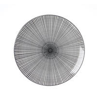 PLYTKÝ TANIER, keramika, 26,5 cm - čierna/biela, Trend, keramika (26,5cm) - Ritzenhoff Breker