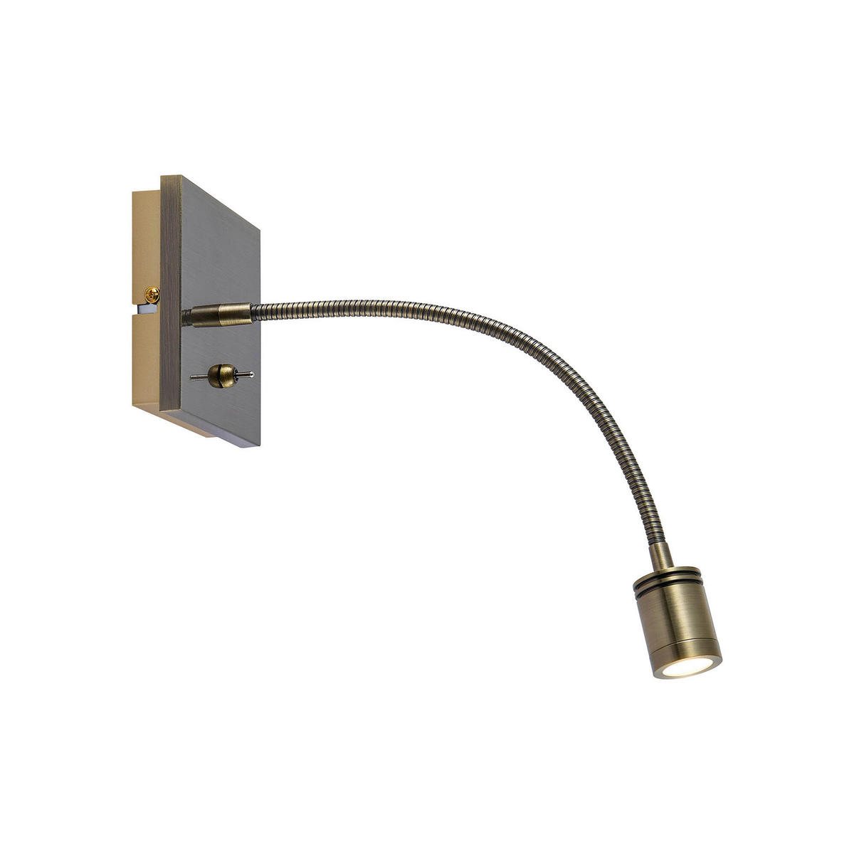 LED-WANDLEUCHTE - Bronzefarben, Konventionell, Kunststoff/Metall (11/11/35cm) - Novel