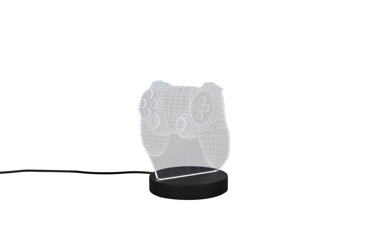 LED ASZTALI LÁMPA - áttetsző, Basics, műanyag (16,00/17,00/12,00cm)