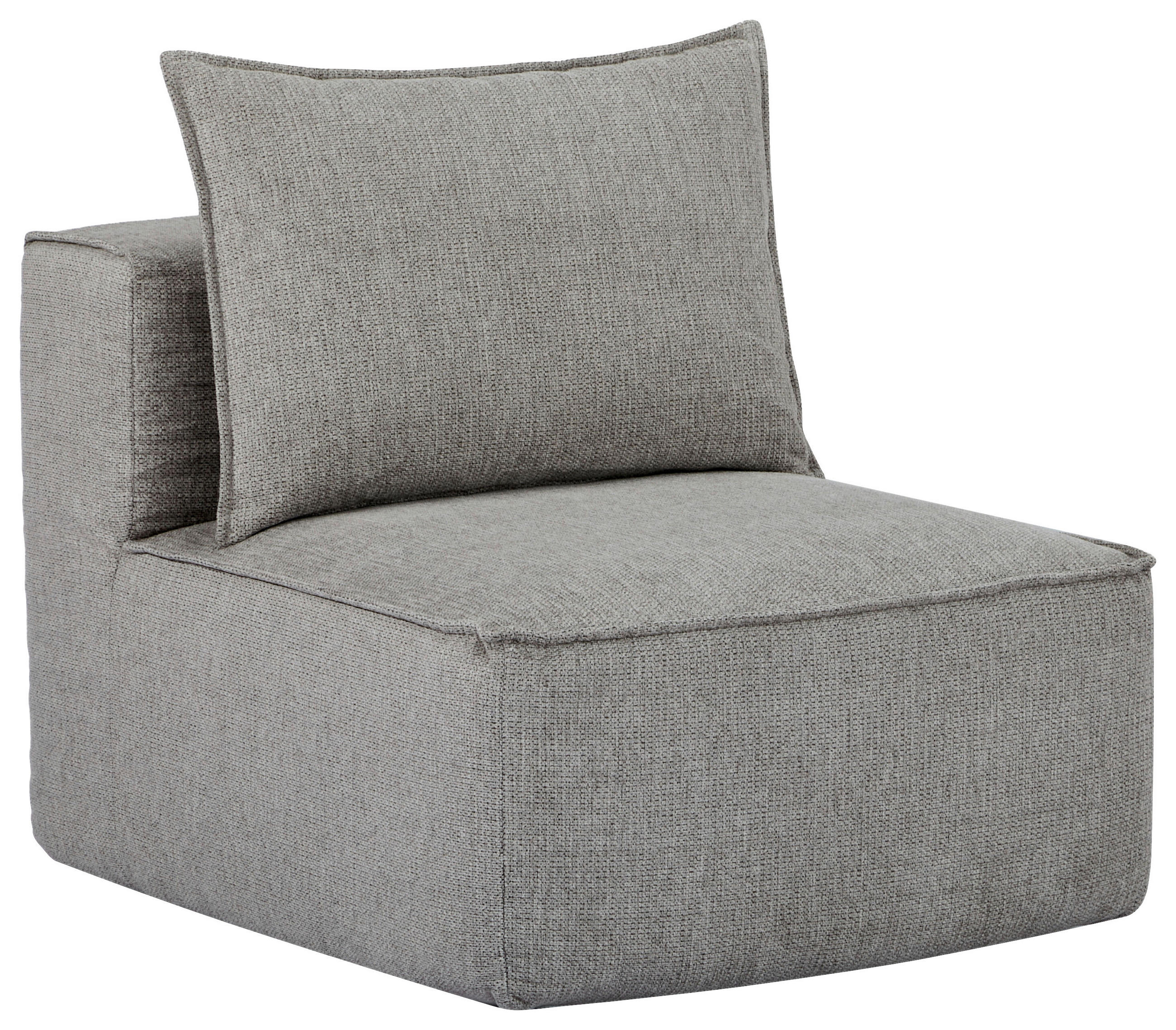 SOFAELEMENT Webstoff Taupe  - Taupe, Design, Kunststoff/Textil (71/80/70cm) - Carryhome