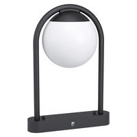 GOLVLAMPA UTOMHUS - vit/svart, Basics, metall/plast (32/20/45cm) - Eglo