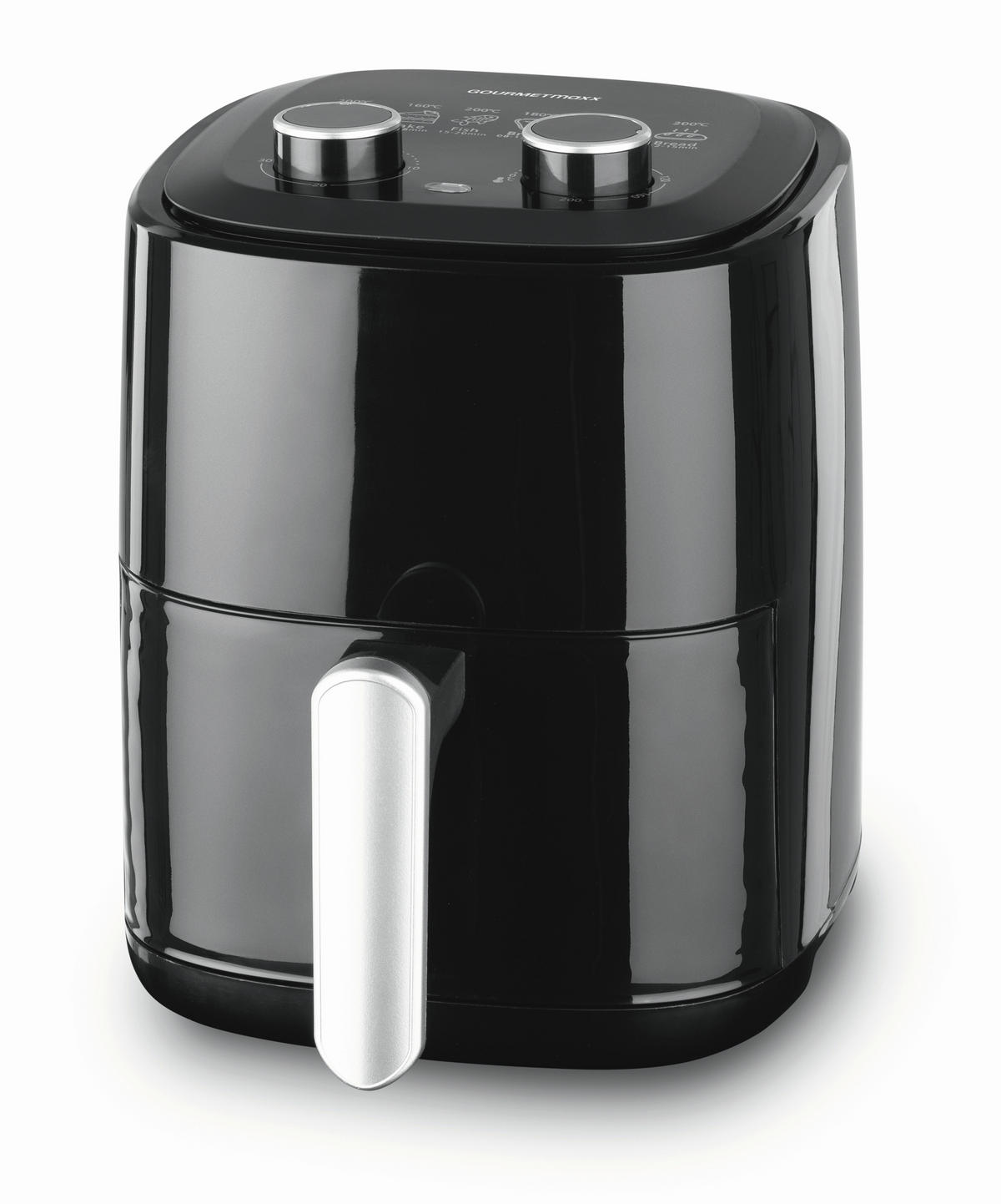 HEIßLUFTFRITTEUSE GOURMETmaxx 3,1 L  - Silberfarben/Schwarz, Basics, Kunststoff/Metall (29/22,5/29,5cm) - GOURMETMAXX