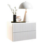 NACHTKÄSTCHEN 42/28/30 cm  in Weiß  - Weiß, KONVENTIONELL, Holzwerkstoff (42/28/30cm) - Carryhome