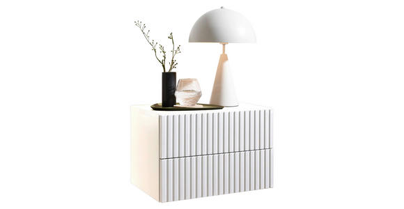 NACHTKÄSTCHEN 42/28/30 cm  in Weiß  - Weiß, KONVENTIONELL, Holzwerkstoff (42/28/30cm) - Carryhome