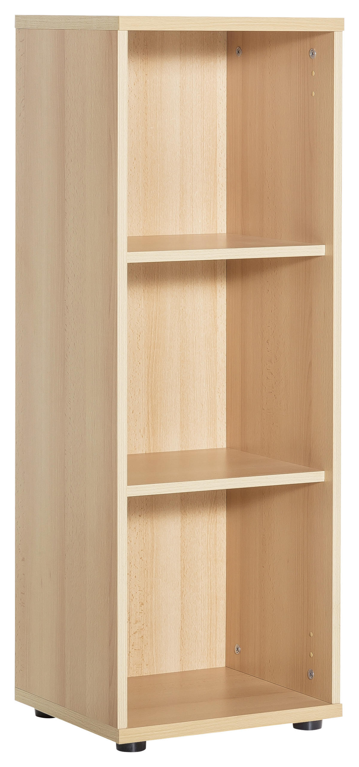 AKTENREGAL Buchefarben  - Buchefarben/Schwarz, Basics, Holzwerkstoff/Kunststoff (39,3/110,9/34,5cm) - MID.YOU