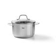 KOCHTOPFSET SAPHIRA 4-teilig  - Klar/Edelstahlfarben, Basics, Glas/Metall - Homeware Profession.