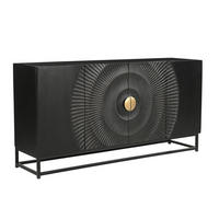 SIDEBOARD 150/75/38 cm  - Goldfarben/Schwarz, Design, Holz/Metall (150/75/38cm) - MID.YOU