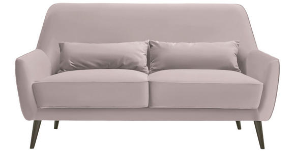 3-SITZER-SOFA  in Mikrofaser Naturfarben  - Schwarz/Naturfarben, Trend, Holz/Textil (160/86/80cm) - Carryhome