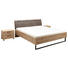 BETTANLAGE in Eichefarben, Grau - Eichefarben/Grau, Design, Holzwerkstoff/Textil (180/200cm) - Carryhome BETTANLAGE in Eichefarben, Grau - Eichefarben/Grau, Design, Holzwerkstoff/Textil (180/200cm) - Carryhome
