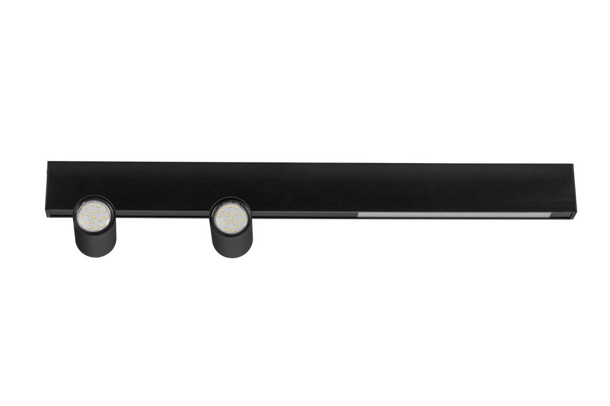 LED-STRAHLER Denebola 70/6/18 cm   - Schwarz, Design, Kunststoff/Metall (70/6/18cm) - Novel