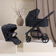 KINDERWAGENSET  - Schwarz, Basics, Textil/Metall - My Baby Lou