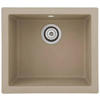 SPÜLE 1712OHIO50X44B  - Beige, Trend, Glas/Kunststoff (50/19/44cm) - Respekta