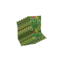 SESSELAUFLAGENSET Blätter  - Dunkelgrün/Hellgrün, Basics, Textil (50/7/110cm)