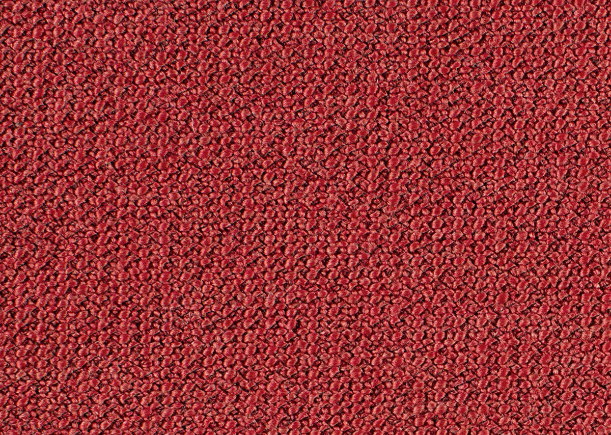 ECKSOFA in Flachgewebe Rot  - Anthrazit/Rot, Design, Textil/Metall (280/165cm) - Johann Jakob