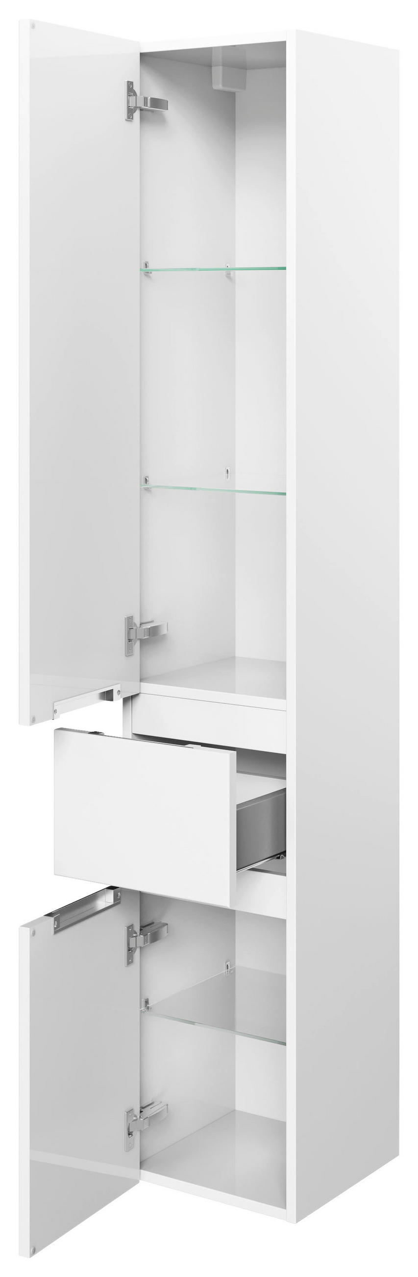 HOCHSCHRANK 30/168/33 cm  - Weiß, KONVENTIONELL, Glas/Holzwerkstoff (30/168/33cm) - Pelipal