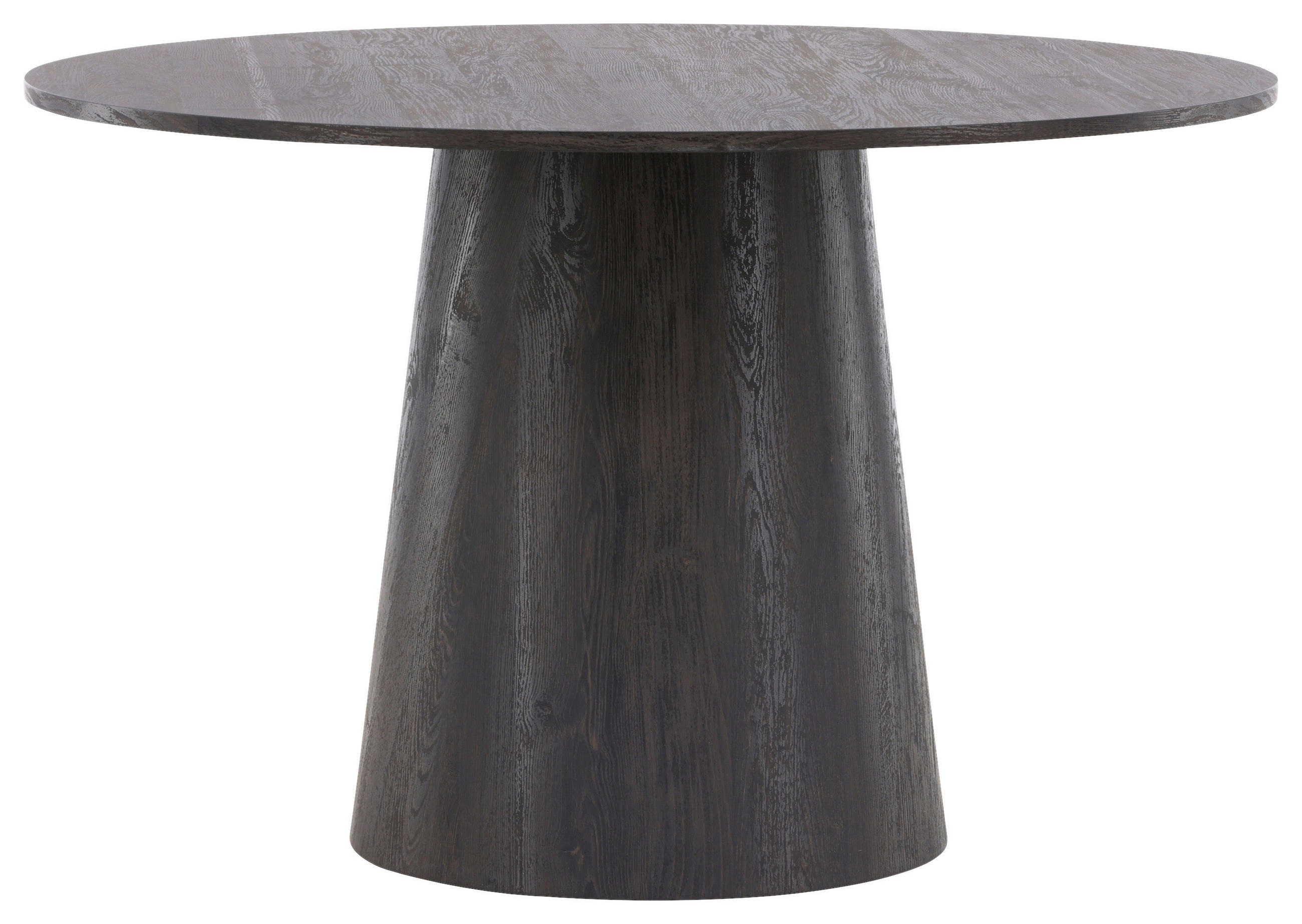 Thumbnail - Livetastic Esstisch, Braun, Schwarz, Holz, furniert, rund, konisch, 120x75x120 cm, Esszimmer, Tische, Esstische