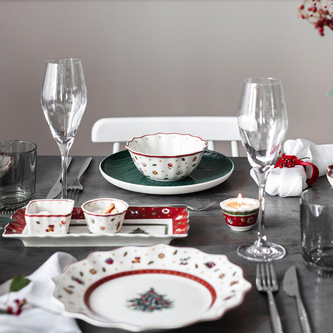 MÜSLISCHALE Toy's Delight 15 cm - Rot/Multicolor, Basics, Keramik (15cm) - Villeroy & Boch