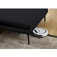 ECKSOFA in Echtleder Anthrazit  310/180 cm  - Anthrazit/Schwarz, Design, Leder/Metall (310/180cm) - Dieter Knoll
