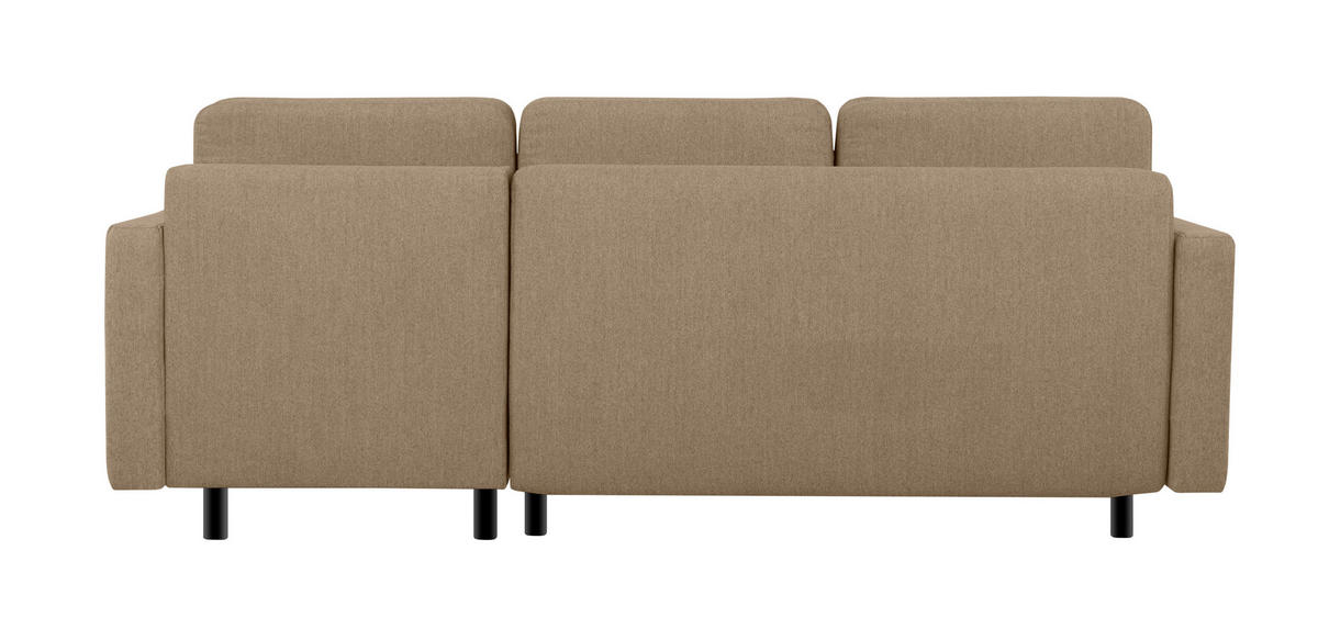 ECKSOFA Noret Hellbraun  - Hellbraun/Buchefarben, Design, Holz/Textil (223/157cm) - MID.YOU