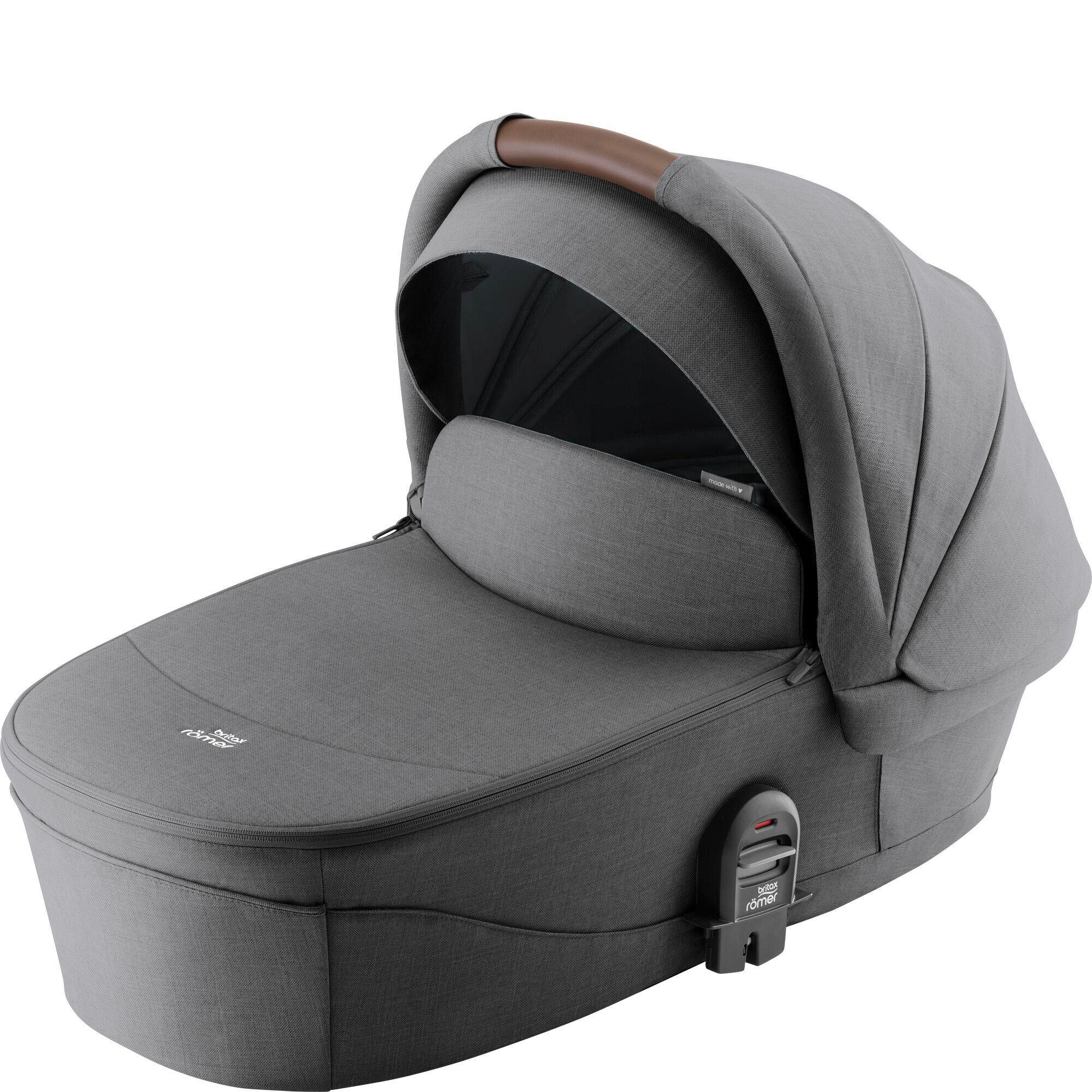 LIEGEWANNE Smile 5Z - Grau, Basics, Textil/Metall (20/43/85.5cm) - Britax Römer