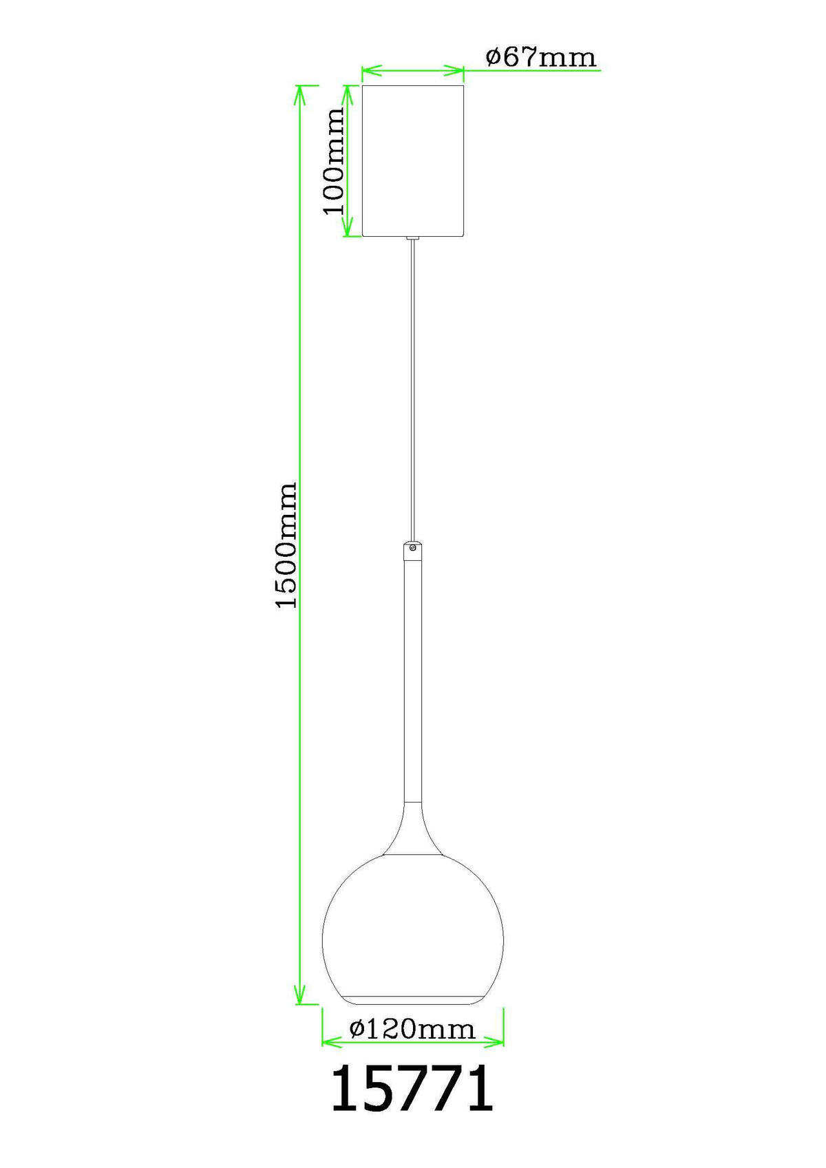 LED SVJETILJKA VISEĆA  12/150 cm      DONOVAN  - bijela/crni krom, Design, metal/plastika (12/150cm) - Globo