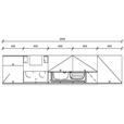 KÜCHENBLOCK 290 cm   in Graphitfarben, Rot, Eichefarben  - Edelstahlfarben/Eichefarben, Design, Holzwerkstoff/Metall (290cm) - Xora