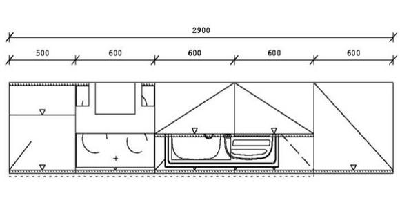 KÜCHENBLOCK 290 cm in Graphitfarben, Rot, Eichefarben - Edelstahlfarben/Eichefarben, Design, Holzwerkstoff/Metall (290cm) - Xora