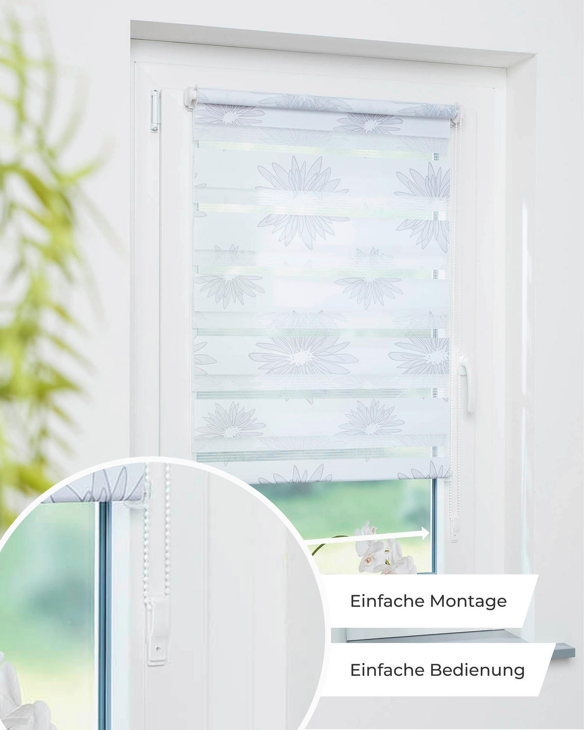DOPPELROLLO  blickdicht  75/150 cm    - Weiß, Basics, Textil (75/150cm) - Schwöller