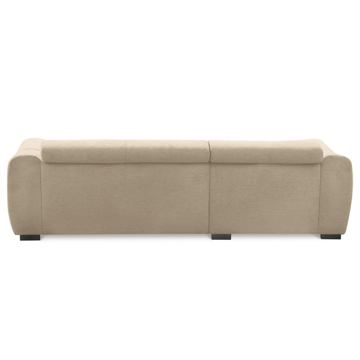 ECKSOFA  Webstoff Beige  - Beige/Schwarz, Design, Kunststoff/Textil (177/274cm) - Livetastic