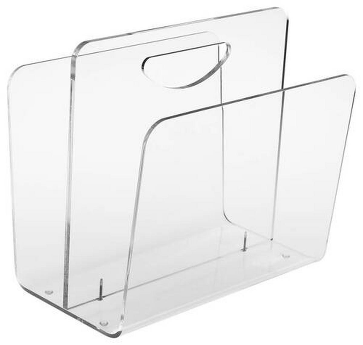 ZEITUNGSSTÄNDER Kunststoff Klar  - Klar, Design, Kunststoff (33/31/23cm)