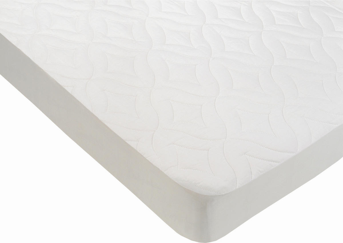 MATRACVÉDŐ 90/200 cm  - fehér, Basics, textil (90/200cm)